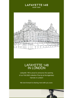 Lafayette 148 New York - Announcing Lafayette 148 in London