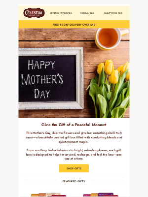 Celestial Seasonings - Give Mom the gift of a perfect cup 💐🍵