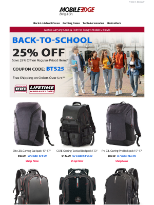 Mobile Edge - Back To School Deals are Here