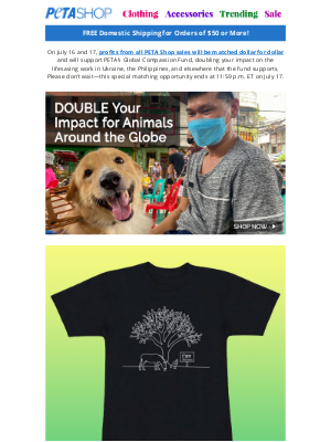 PETA - 🌎 Support PETA’s Global Compassion Fund while you shop! 🌍