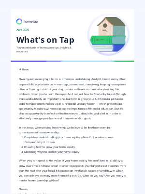Project HomeTap - 3 things every homeowner should know📚️.  How do you stack up?