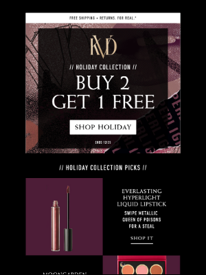 Kat Von D Beauty - Buy 2 + get 1 FREE