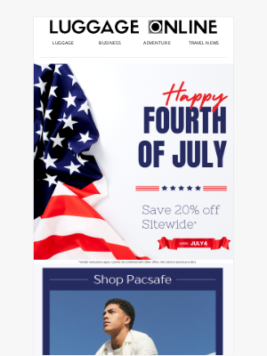 LuggageOnline - Celebrate Freedom. Travel Far.🎆