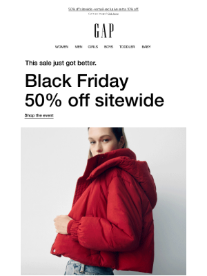 Gap - Yes: here's your chance to get 60% off our best gifts