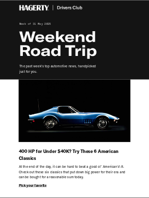 Hagerty - 400 HP under $40K: 6 American classics to hunt