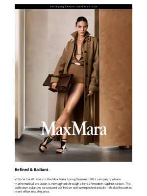 Max Mara - The Spring Summer 2025 Campaign