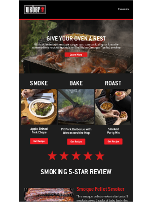 Weber - Your oven can take a vacation