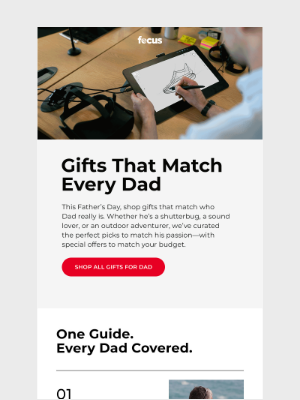 Focus Camera - 🎁 One gift guide, every kind of Dad