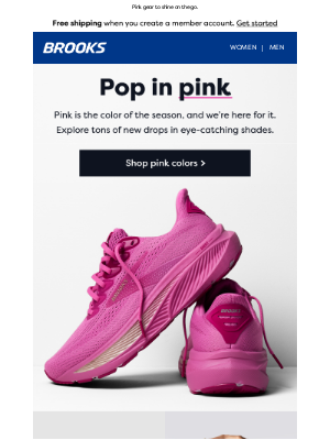 Brooks Running - Set the pace in pink 💗
