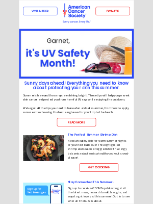 American Cancer Society - July News You Can Use