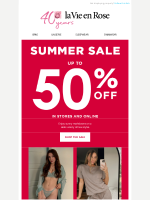 La Vie en Rose (Canada) - Hot summer sale, limited time ☀️