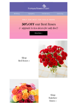 From You Flowers - Save 50% on All Our Favorite Flowers & Roses!
