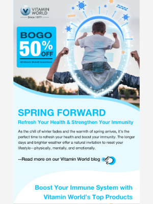 Vitamin World - 🌿 Spring Into Health, —BOGO 50% OFF Inside!