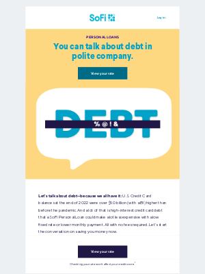 SoFi - You've scored personal loan options.