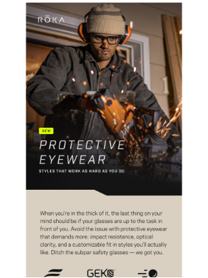 ROKA - Ditch the boring safety glasses.