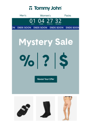 Tommy John - Our Mystery Sale ENDS TOMORROW