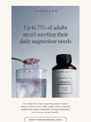 JS Health Vitamins - Are you getting enough magnesium?
