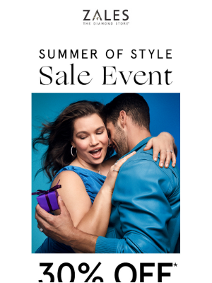 Zales - Click It or Miss It! 30% Off EVERYTHING!