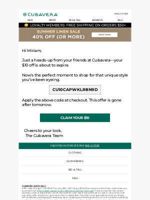 Original Penguin - Final Chance: Your $10 Gift Expires Tomorrow!