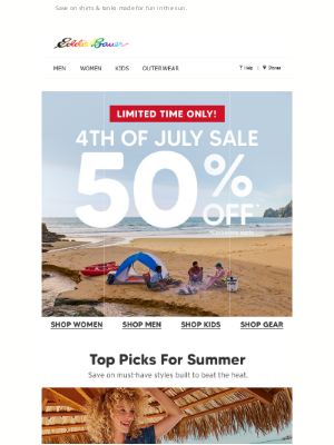 Eddie Bauer - 😎 50% Off Summer’s Best Tops. Exclusions Apply