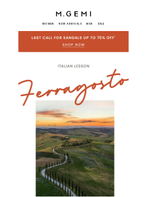 M. Gemi - A Sale To Celebrate Ferragosto!