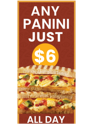 Corner Bakery Cafe - For A Limited Time Any Panini Is Just $6