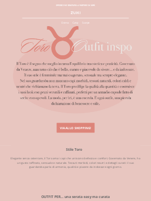 Zuiki (Italy) - Toro look ♉ fashion con carattere