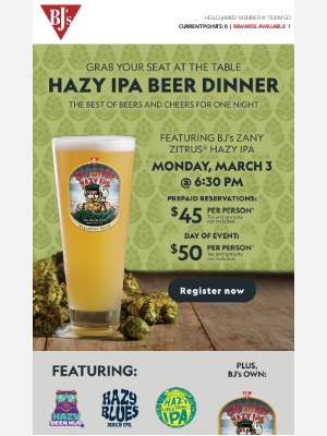 BJs Restaurants - Don't Worry, Be Hoppy!