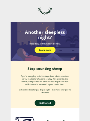 Lemonaidhealth - CHRISTOPHER, get restful sleep for just $1 a night