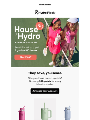Hydroflask - Friends help friends earn Hydro Flask