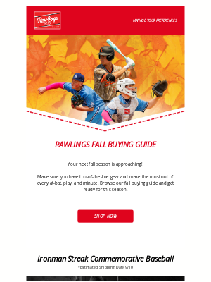 Rawlings Sporting Goods - Gear Up for Fall Ball