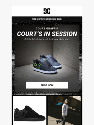 DC Shoes - Same Court Graffik, New Look