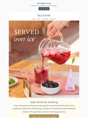 Tea Forté - Fresh, fruity flavors to refresh your guests