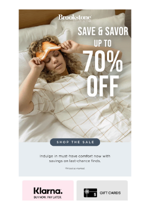 Brookstone - Costs Down, Comfort Up! Save 70 % Off NOW!
