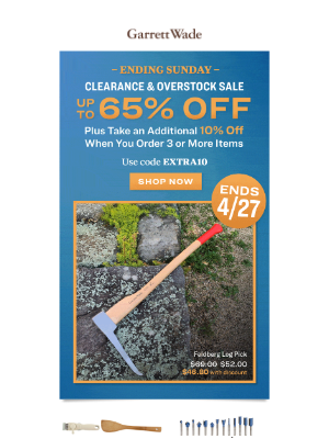 Garrett Wade - Up to 65% off + EXTRA 10% off!