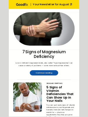 GoodRx - 7 Signs of Magnesium Deficiency