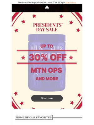 goHUNT - GOHUNT Presidents' Day Sale Starts Now!