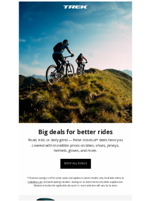 Trek Bicycle - Markdowns on everything you need to ride
