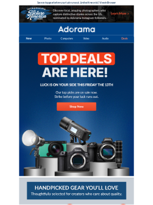 Adorama - Lucky You! Friday the 13th Top Deals Are In