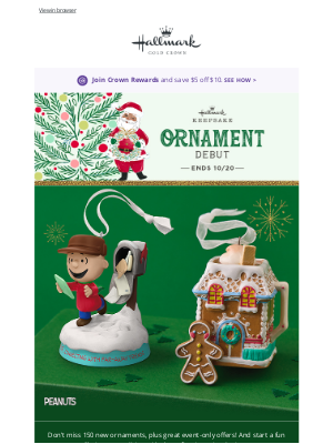 Hallmark - Don’t miss Ornament Debut!