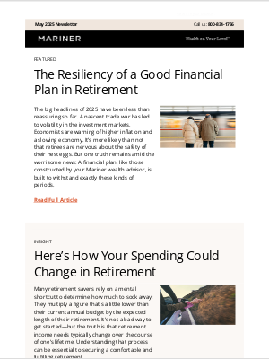 Mariner Wealth Advisors - The Resiliency of a Good Financial Plan in Retirement