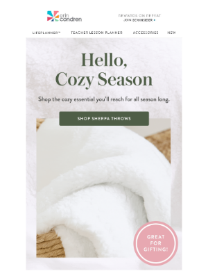 Erin Condren - Fall’s Coziest Drop Has Landed
