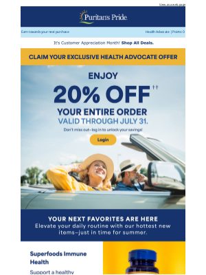 Puritan's Pride - Loyalty Has Its Perks 😎🛒 Open to See Yours!