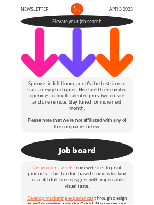 ReadyMag - Curated job list: two office positions and one remote-friendly