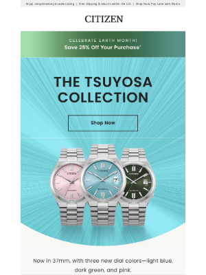 Citizen Watch Company - New Size, New Colors, Same TSUYOSA