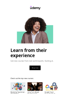 Udemy - Shop our latest courses from real-world experts. Starting at .
