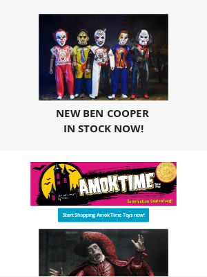 Amok Time Toys - New NECA Ben Cooper IN STOCK NOW!