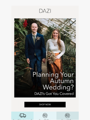 DAZI - Your Autumn Wedding Style Guide 🍂