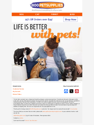 dog - Pet-tastic Deals to Start Your Week! 25% Off Your Order