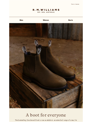 R.M.Williams - The Goodwood Boot: For him and her